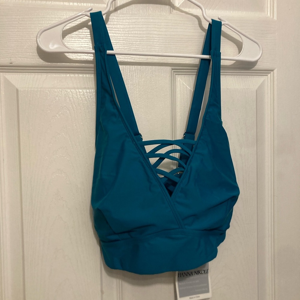*NWT* Blue bikini top